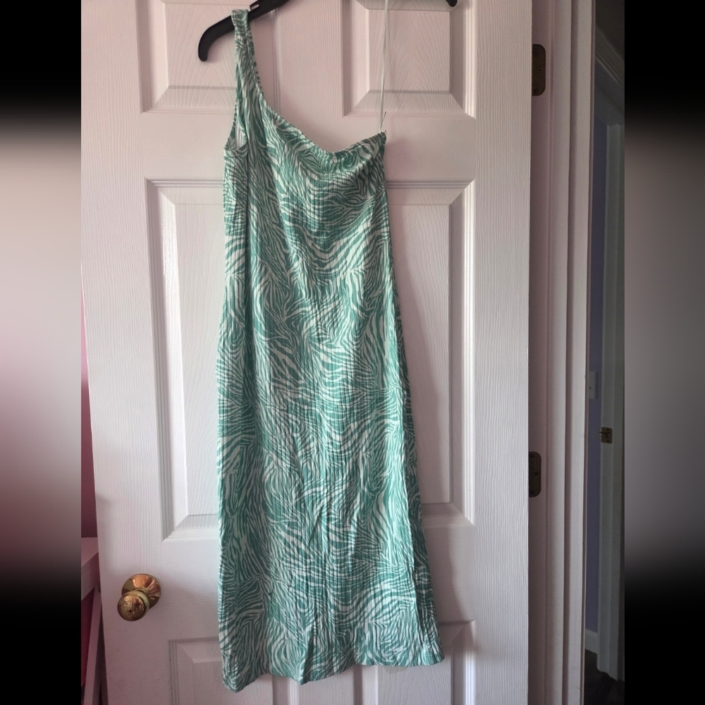 Nine West Womens One-Shoulder Bodycon Dress Size L NEW